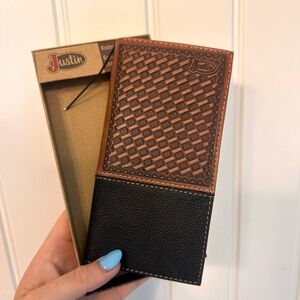 Justin Boots Mens Genuine Leather Rodeo Wallet